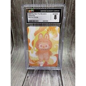 2025 POP MART THE MONSTERS BIG INTO ENERGY HAPPINESS CGC 8 Nm /mint